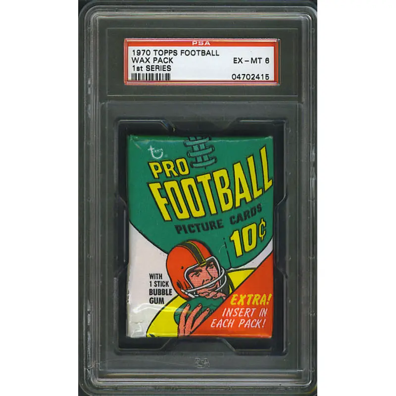 1970 Topps Football Unopened Series 1 Wax Pack PSA 6