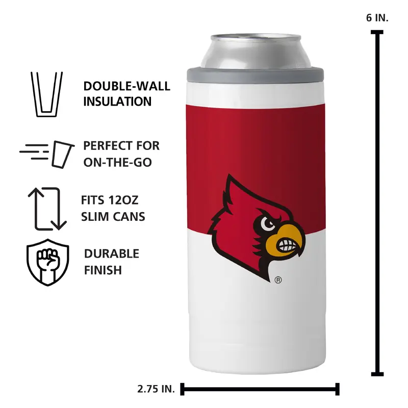 Louisville Colorblock 12oz Slim Can Coolie