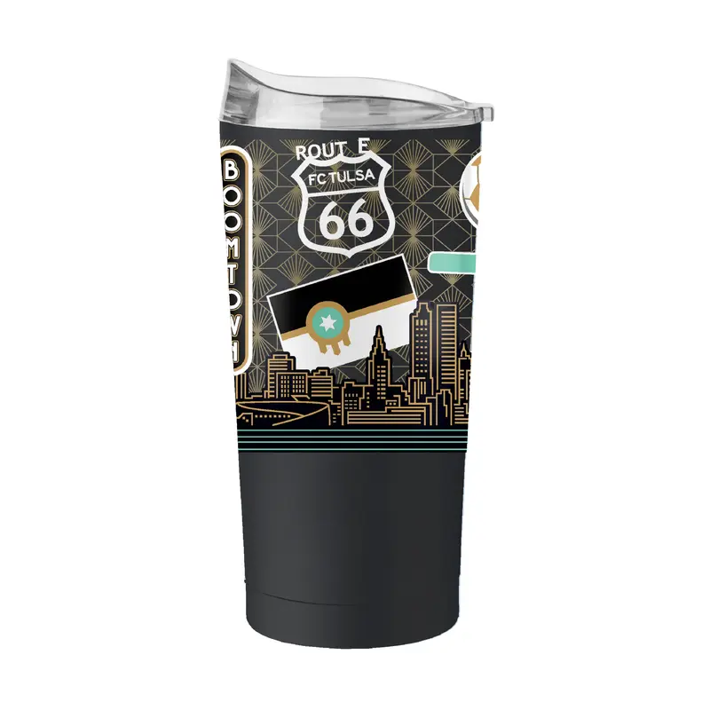 Tulsa FC 20oz Native Powder Coat Tumbler