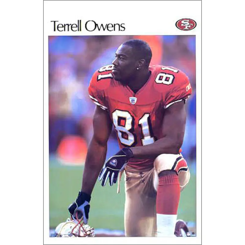 Terrell Owens "The Player" San Francisco 49ers Retro SI Poster - Starline 2003
