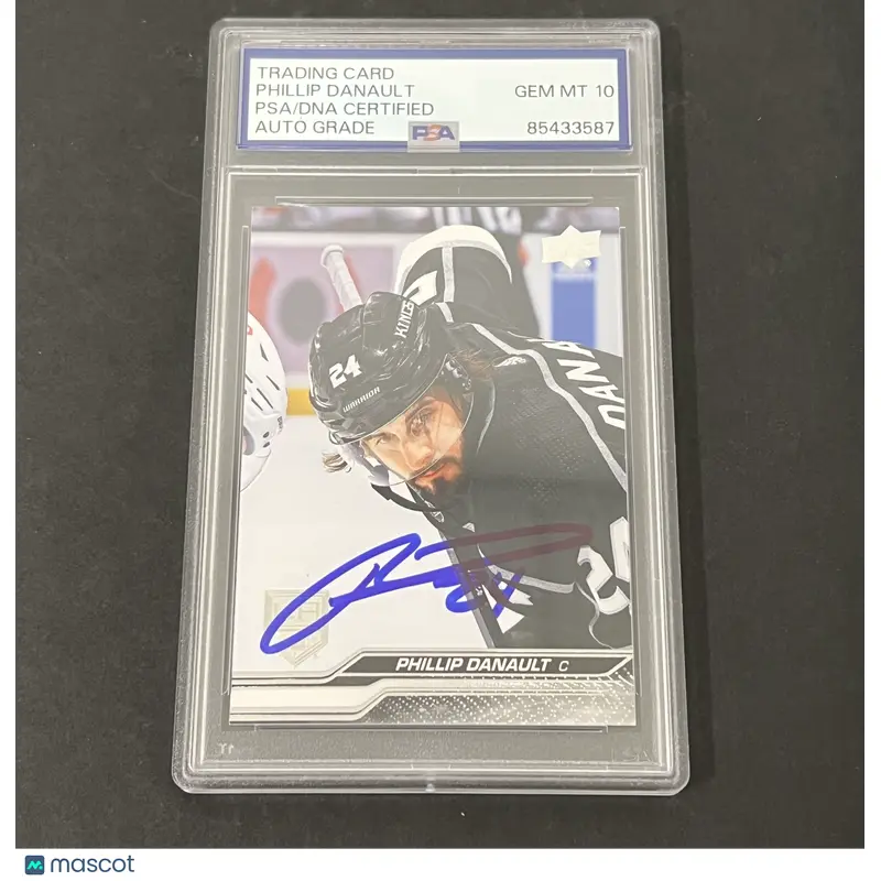 2023-24 Upper Deck Series 2 #330 Phillip Danault signed card PSA Auto 10