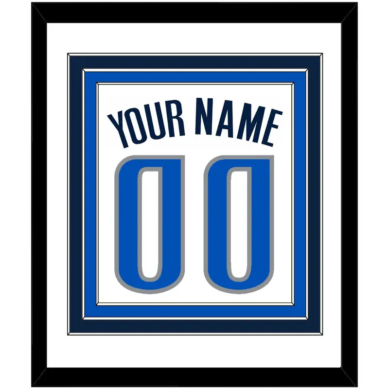 Dallas Name & Numbers - White Association - Triple Mat 1
