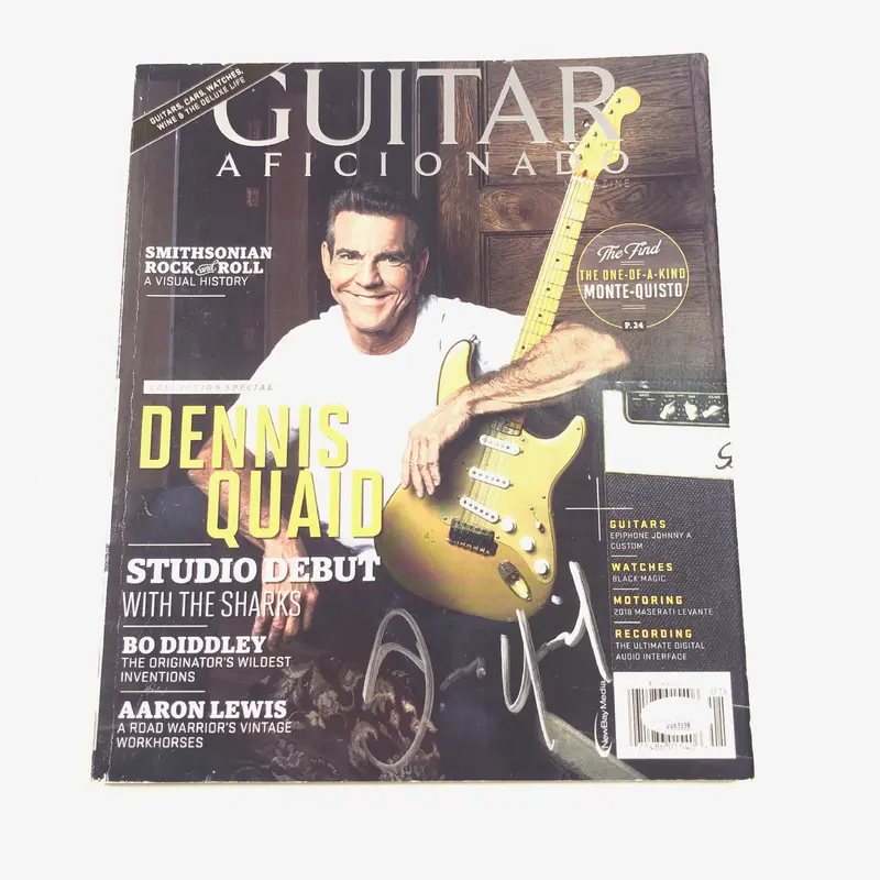 Dennis Quaid signed Magazine JSA COA Autographed Actor