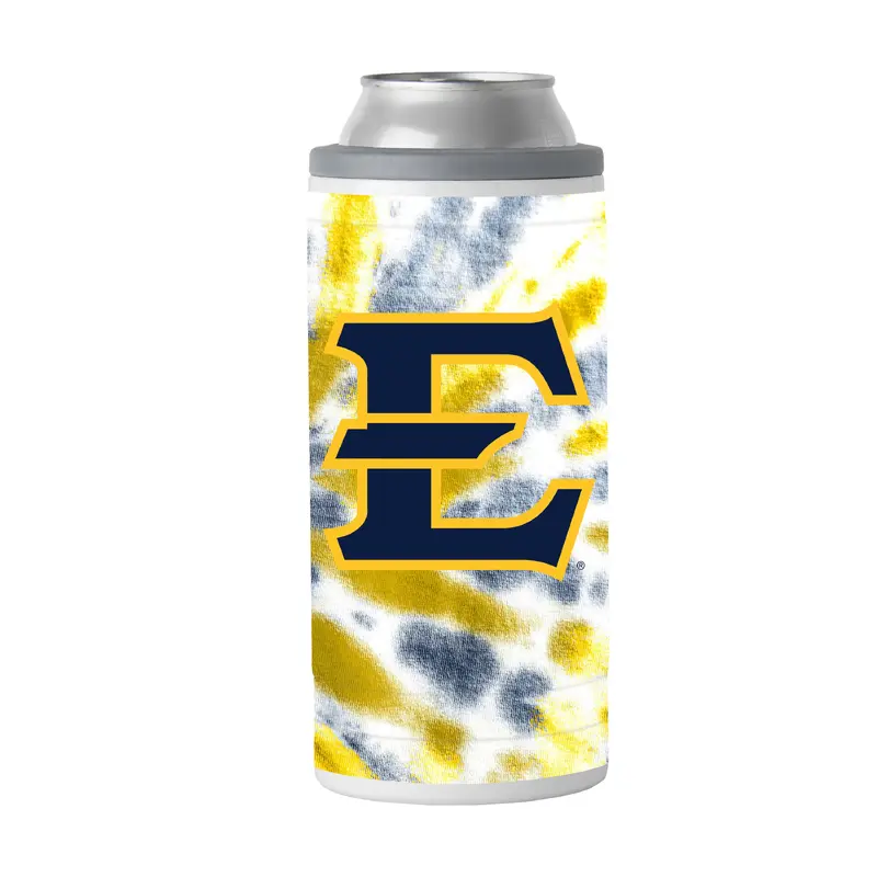 East TN State 12oz Tie Dye Slim Can Coolie