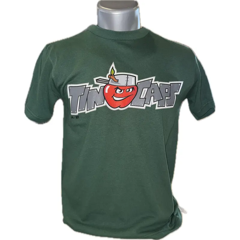 Fort Wayne TinCaps Primary Logo Forest Youth Tee