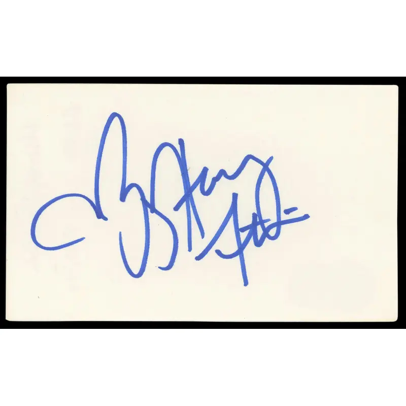 Harvey Fierstein Mrs. Doubtfire Authentic Signed 3x5 Index Card BAS #BM56935