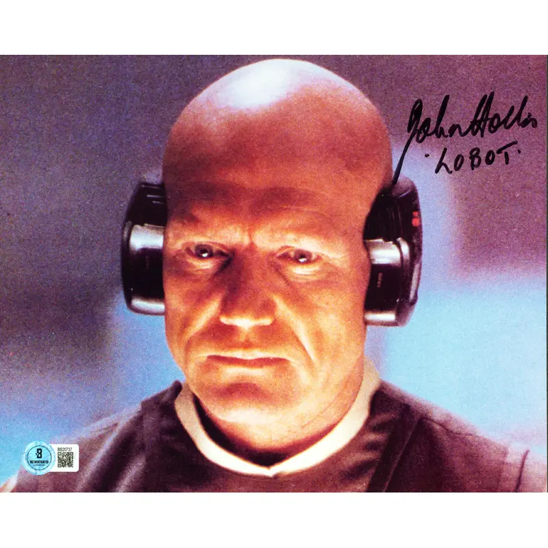 John Hollis Empire Strikes Back "Lobot" Authentic Signed 8x10 Photo BAS #BS20737