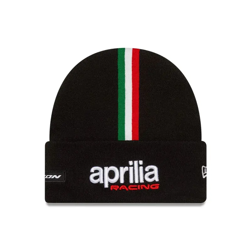 Aprilia Racing Team Black Cuff Knit Beanie Hat