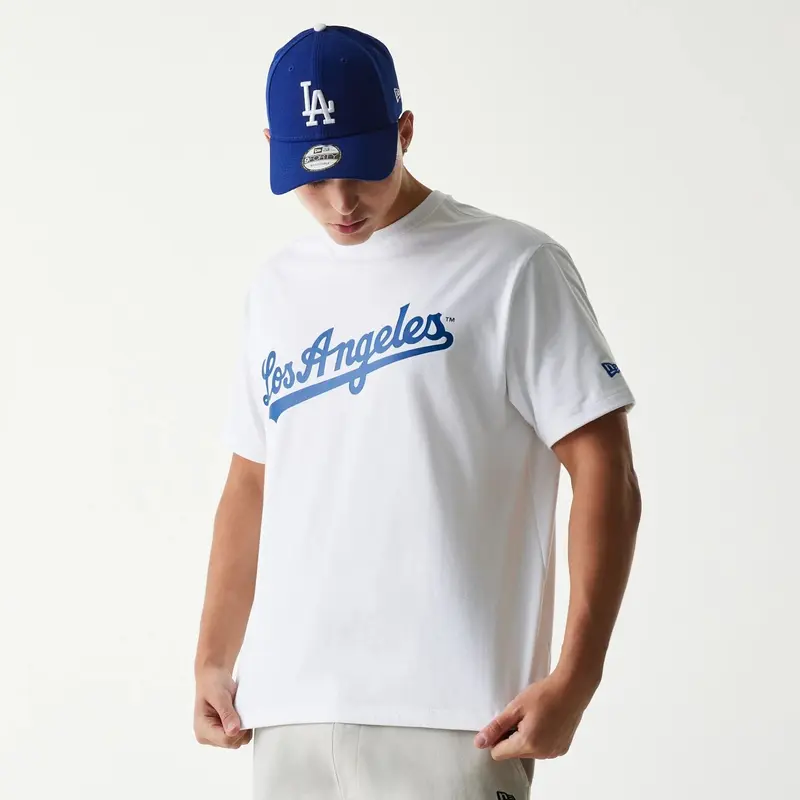 LA Dodgers MLB Navajo Pattern White T-Shirt