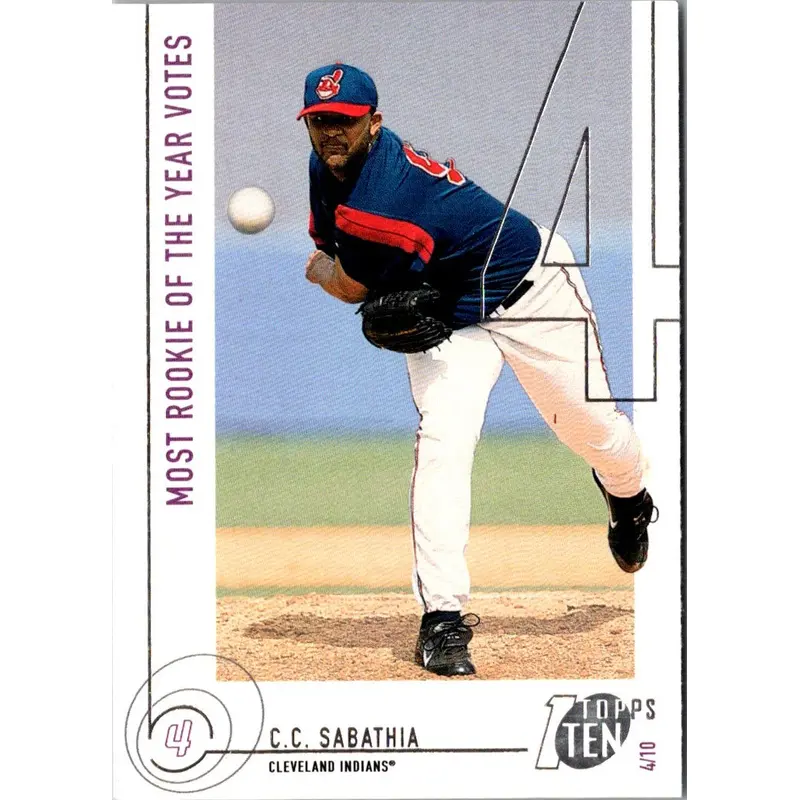 2002 Topps Ten Die Cuts CC Sabathia #124