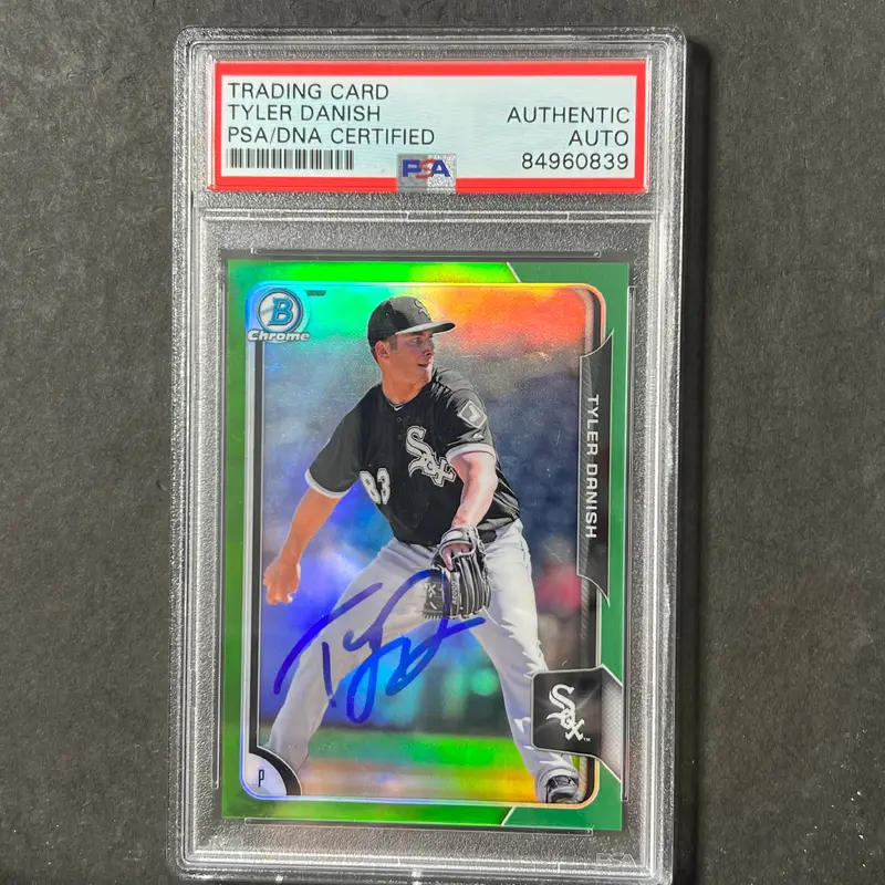 2015 Bowman Chrome #49 Tyler Danish Signed Card PSA Slabbed Auto White Sox