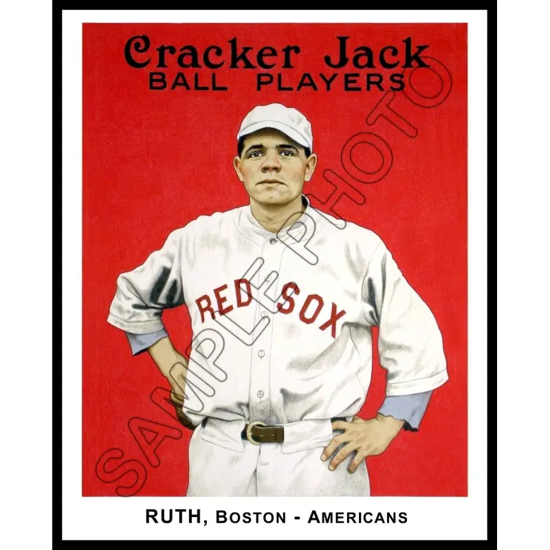 Babe Ruth 8X10 Photo - 1915 Cracker Jack Boston Red Sox - 731