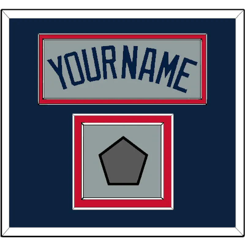 Boston Name & World Series Champions Patch - Road Gray (2009-2013) - Double Mat 3