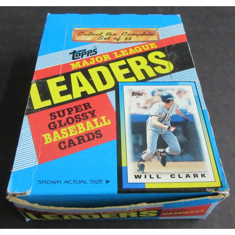 1990 Topps Major League Leaders Baseball Unopened Box