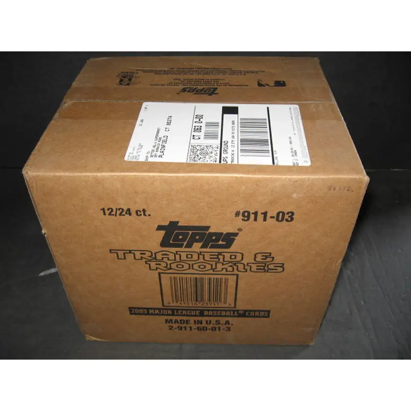 2003 Topps Traded & Rookies Baseball Case (Retail) (20 Box)