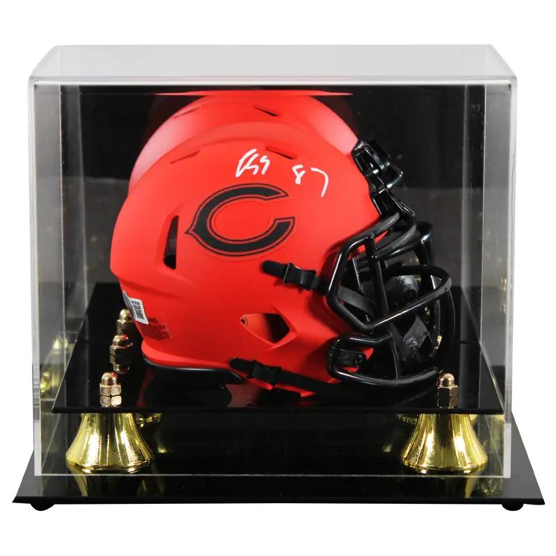 Bears Luther Burden III Signed Rave Speed Mini Helmet W/ Case BAS Witnessed