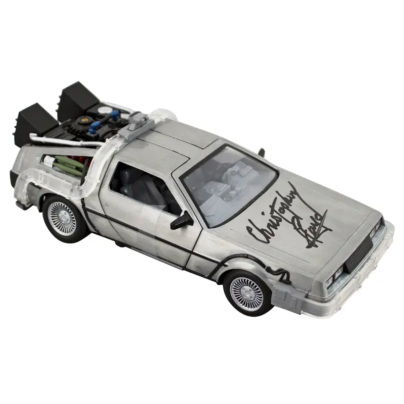Christopher Lloyd Back To The Future Signed Die Cast DeLorean BAS #BP56170