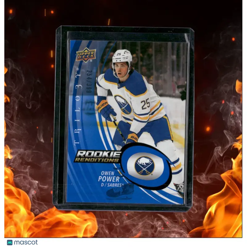 2022-23 Upper Deck Trilogy Owen Power Renditions Blue Rookie 354/399 #RR-37