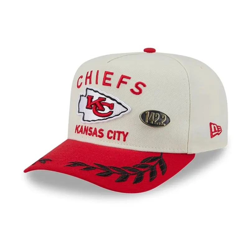 Kansas City Chiefs NFL Draft 2025 White 59FIFTY Fitted A-Frame Cap