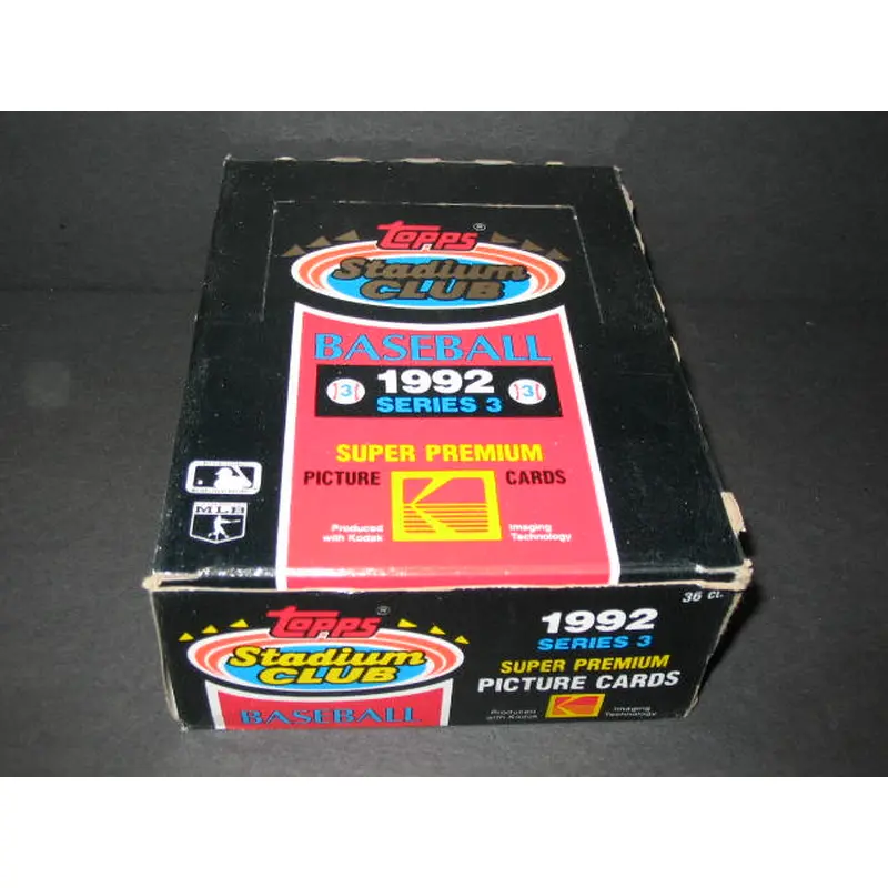 1992 Topps Stadium Club Baseball Series 3 Box