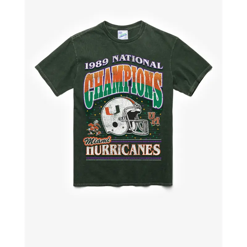 MIAMI HURRICANES H-CHAMPS LOCKER VINTAGE '47 TUBULAR TEE