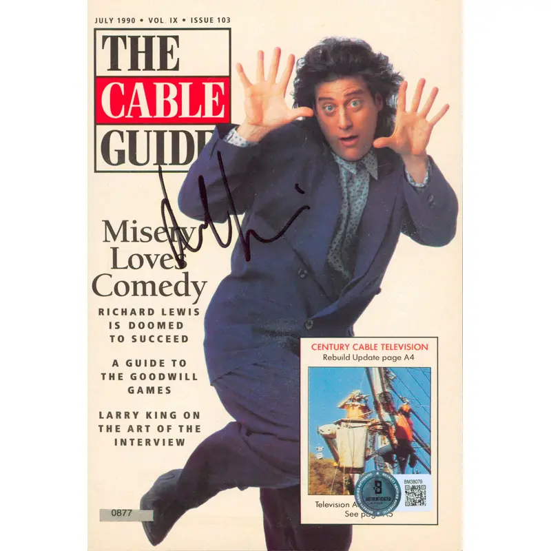Richard Lewis Curb Your Enthusiasm Signed 5x7.5 Photo Autographed BAS #BM38079