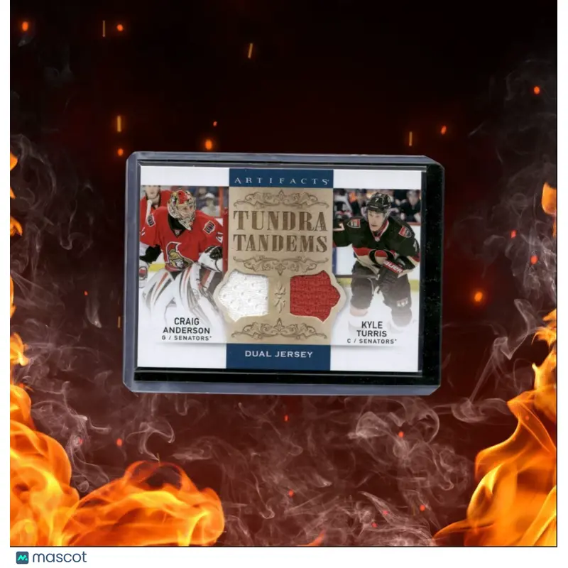 2014-15 Upper Deck Artifacts Anderson / Turris Tundra Tandems Dual Jersey #TT-AT