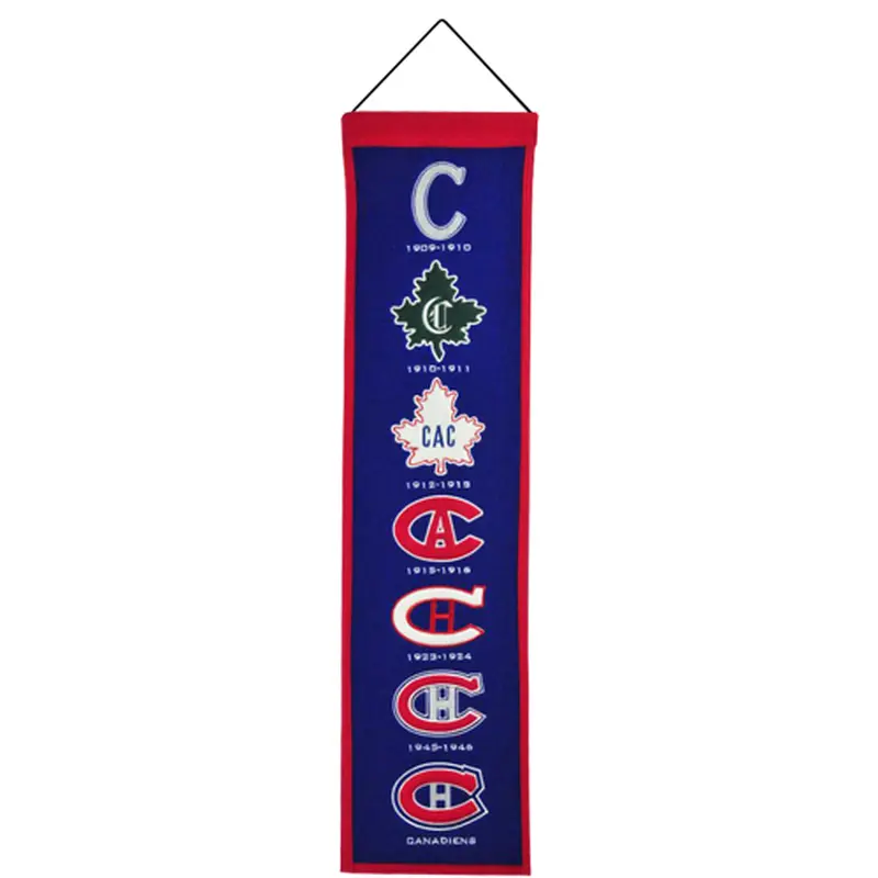 Montreal Canadiens Logo Evolution Heritage Banner