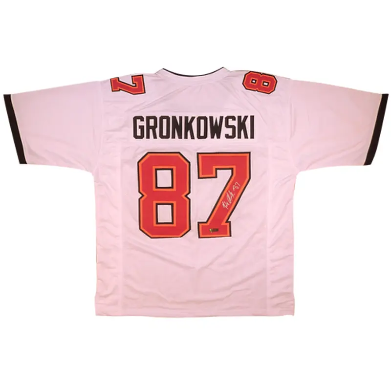 Rob Gronkowski Autographed Tampa Bay (White #87) Custom Jersey - Radtke