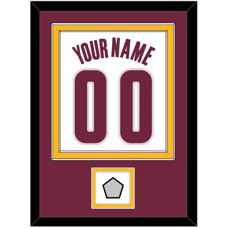 Cleveland Name & Number With Finals Patch - Home White (2010-2017) - Double Mat 3