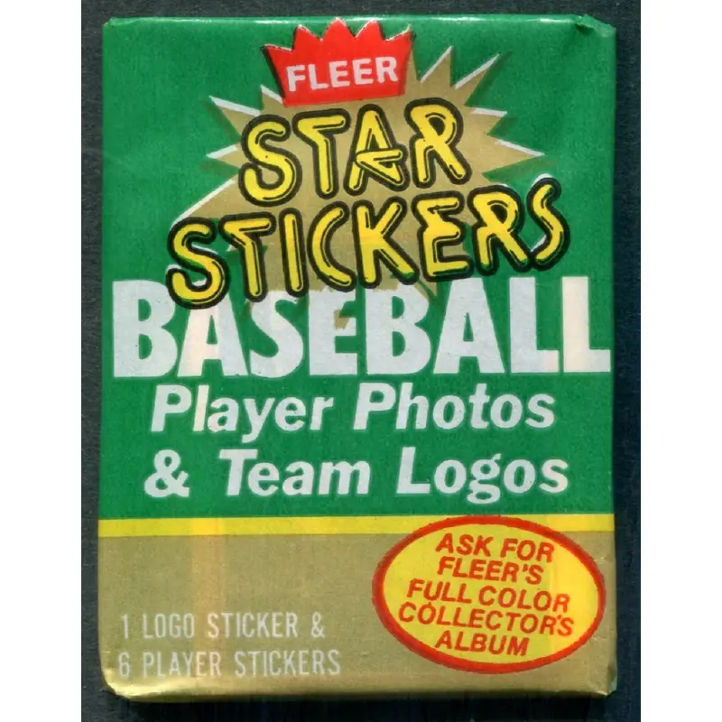 1984 Fleer Baseball Star Stickers Unopened Wax Pack