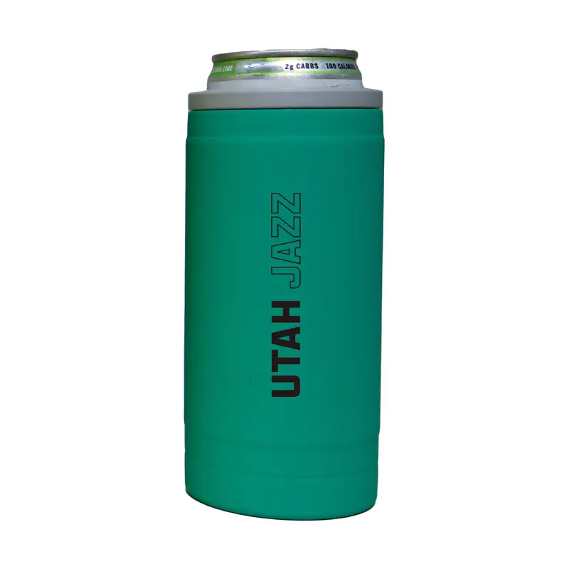 Utah Jazz 12oz Optic Stacked Soft Touch Slim Coolie
