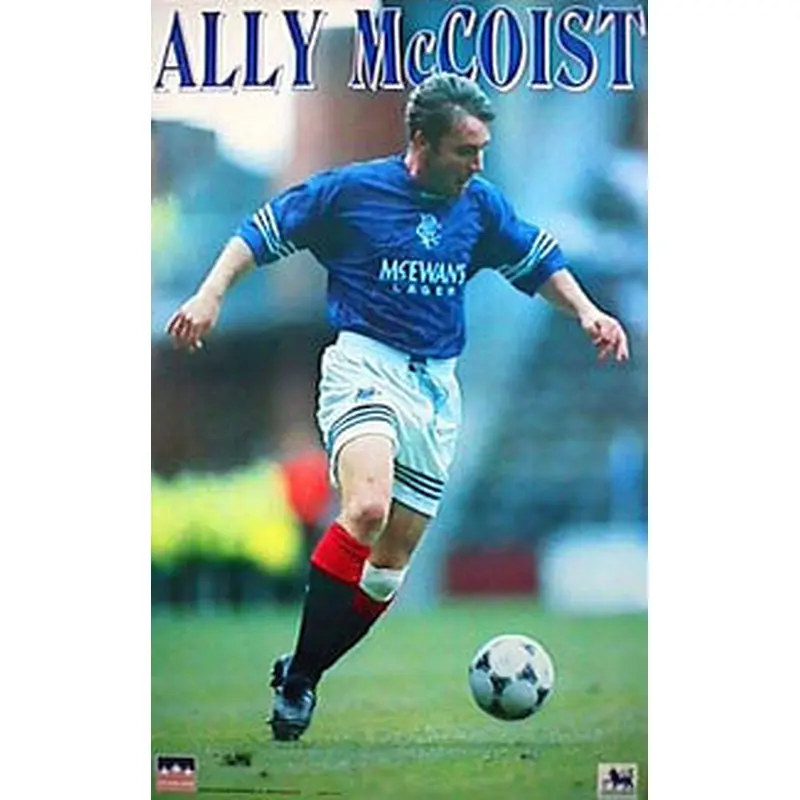 Ally McCoist "Ibrox Action" Glasgow Rangers FC Poster - Starline Inc. 1995