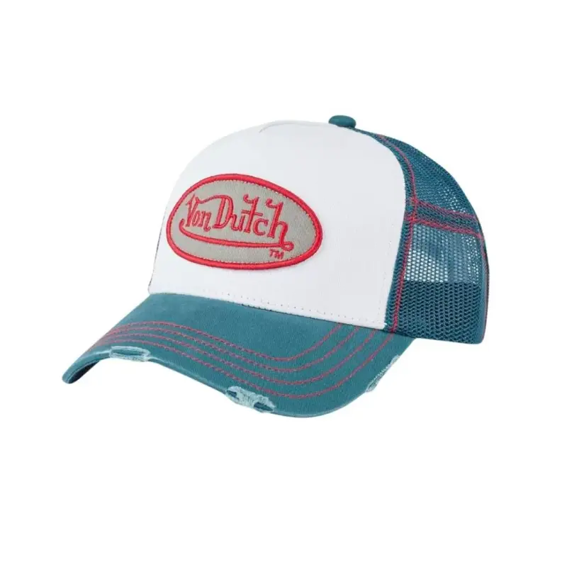 Von Dutch - Oval Patch Blue/White Trucker Cap