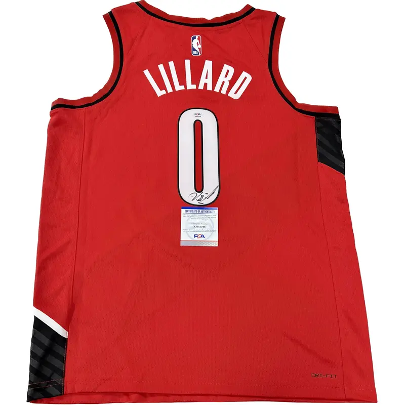 Damian Lillard Signed Jersey PSA/DNA Portland Trail Blazers Autographed
