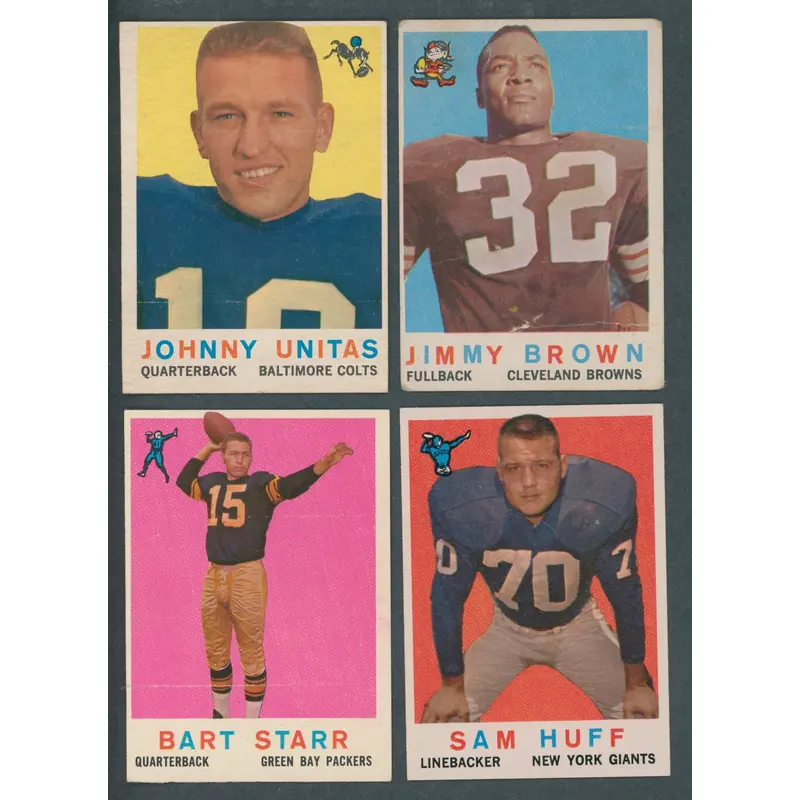 1959 Topps Football Complete Set EX EX/MT (176) (23-513)