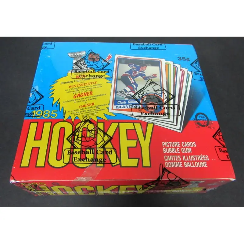 1984/85 OPC O-Pee-Chee Hockey Unopened Wax Box (Tape) (BBCE)