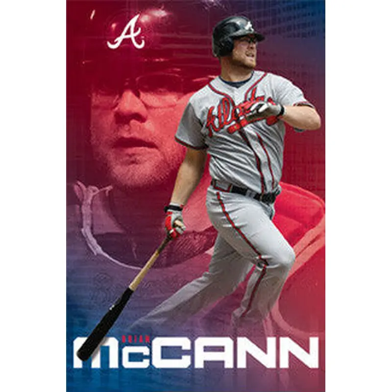 Brian McCann "Superstar" Atlanta Braves MLB Action Poster - Costacos 2010