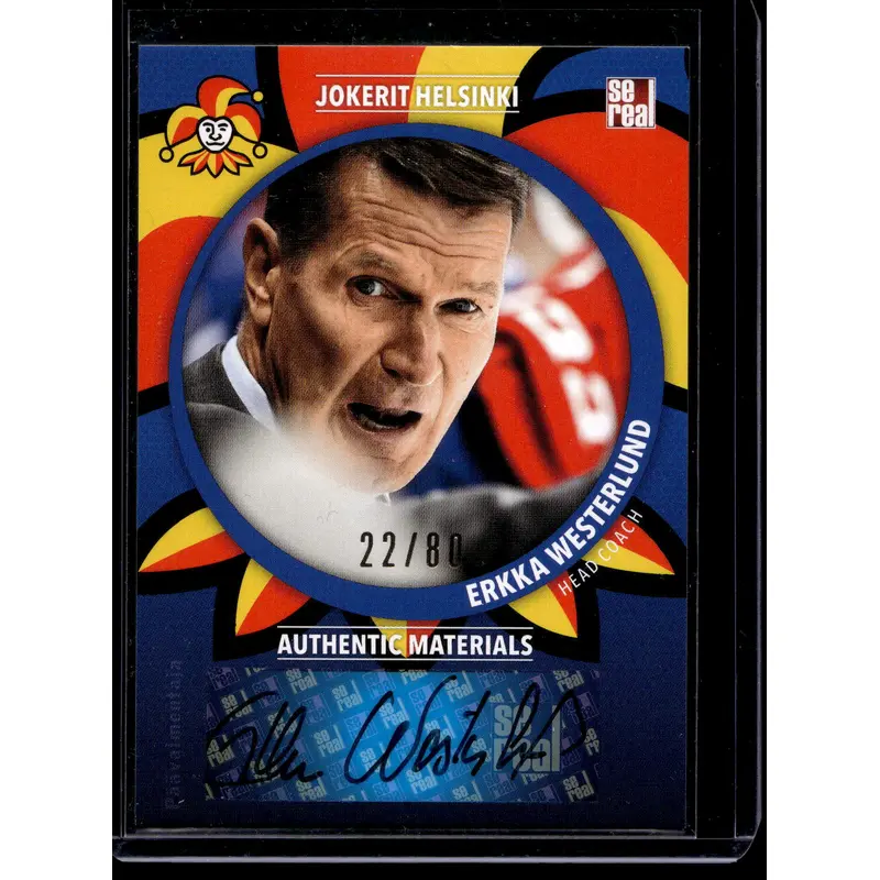 2015-16 Sereal Jokerit Autograph - Erkka Westerlund #JOK-AUT-002 /80