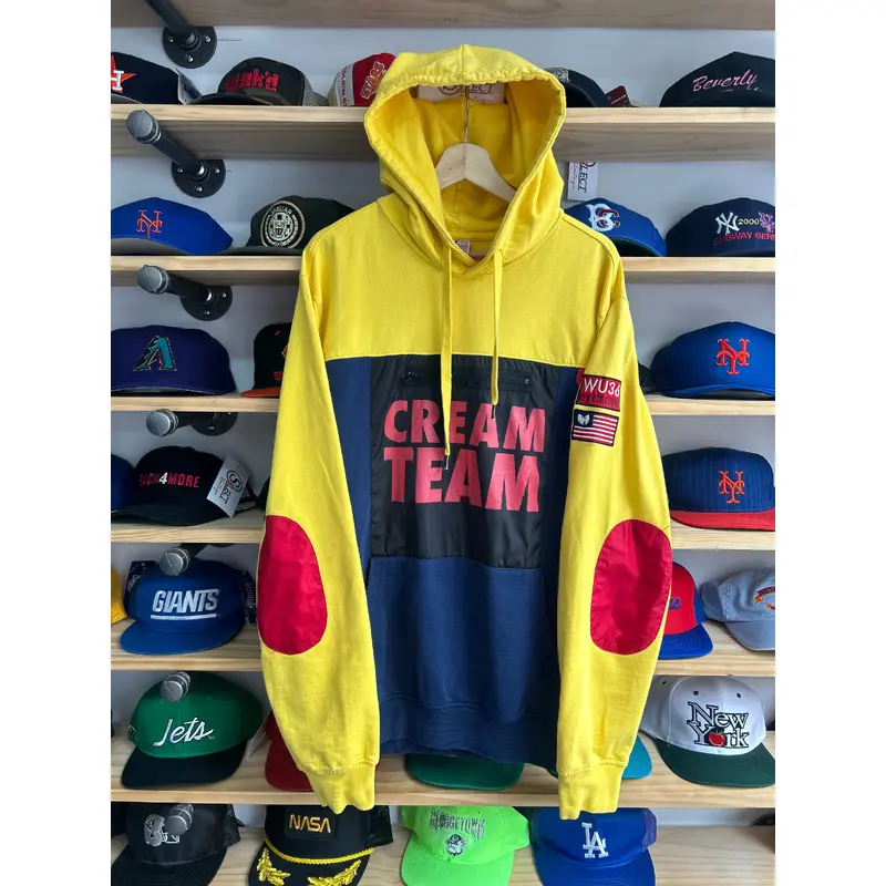 Vintage Wu Tang Limited Snow Beach Cream Team Hoodie Large