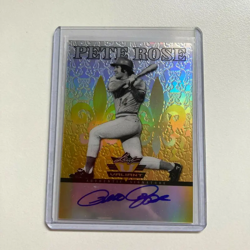 2012 Leaf Valiant Pete Rose Auto #10/10 Signed Autographed Baseball Card