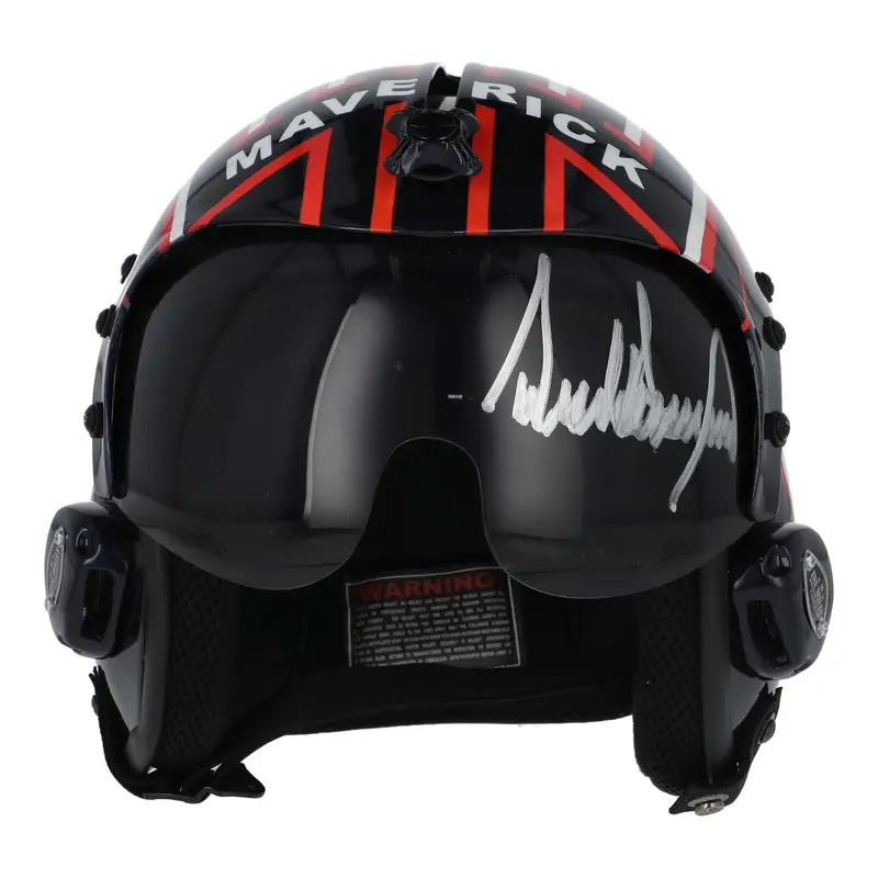 President Donald Trump Full Name Signed Top Gun Maverick Helmet Beckett COA