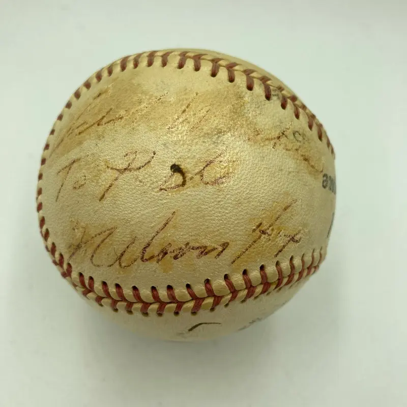 Rare Nellie Fox Single Signed Autographed 1950's Baseball With JSA COA