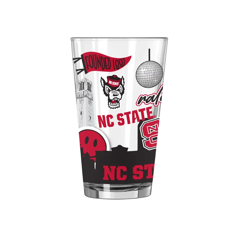NC State 16oz Native Pint Glass