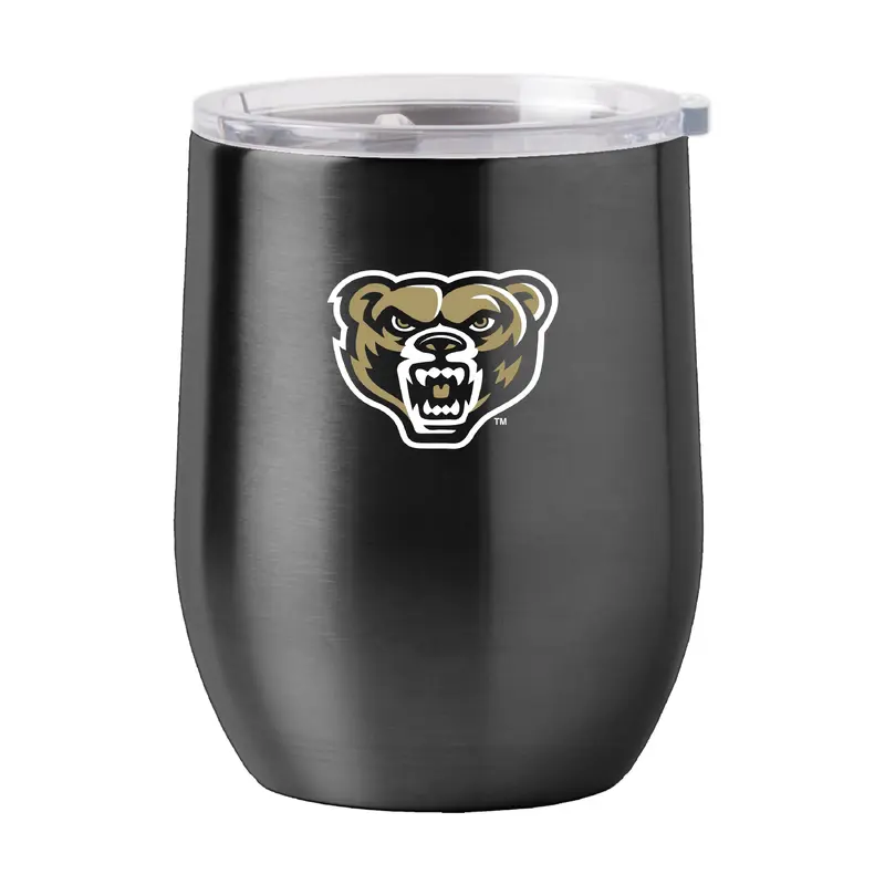 Oakland University 16oz Gameday Stainless Curved Beverage