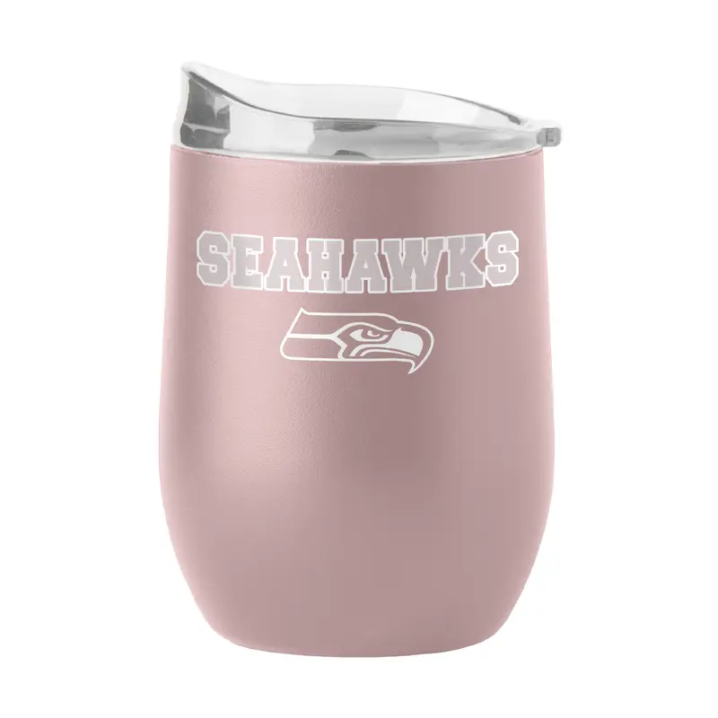 Seattle Seahawks 16oz Stencil Powder Coat Curved Beverage