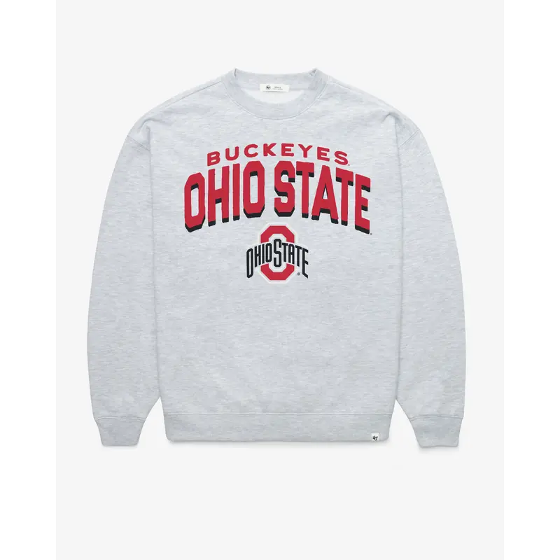 OHIO STATE BUCKEYES CAMPUS ARCH CLOUD '47 OVERSIZED CREW WOMENS