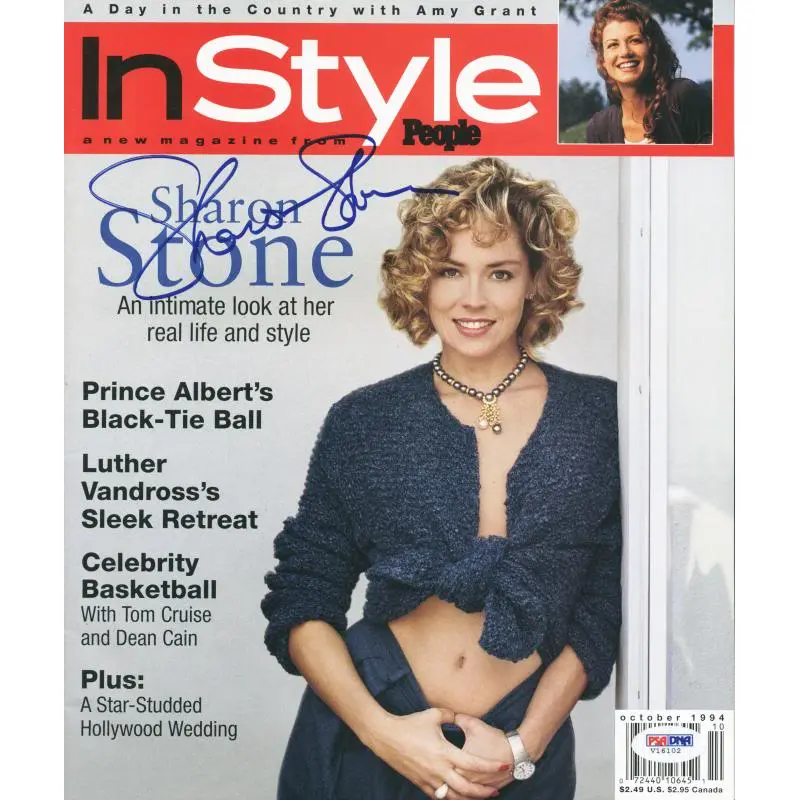 Sharon Stone Authentic Signed 1994 In Style Magazine Autographed PSA/DNA #V16102