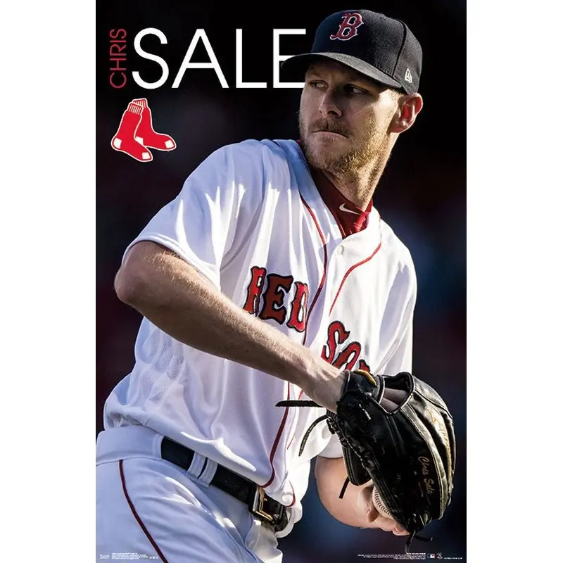 Chris Sale "Ace" Boston Red Sox Official MLB Baseball Poster - Trends 2018