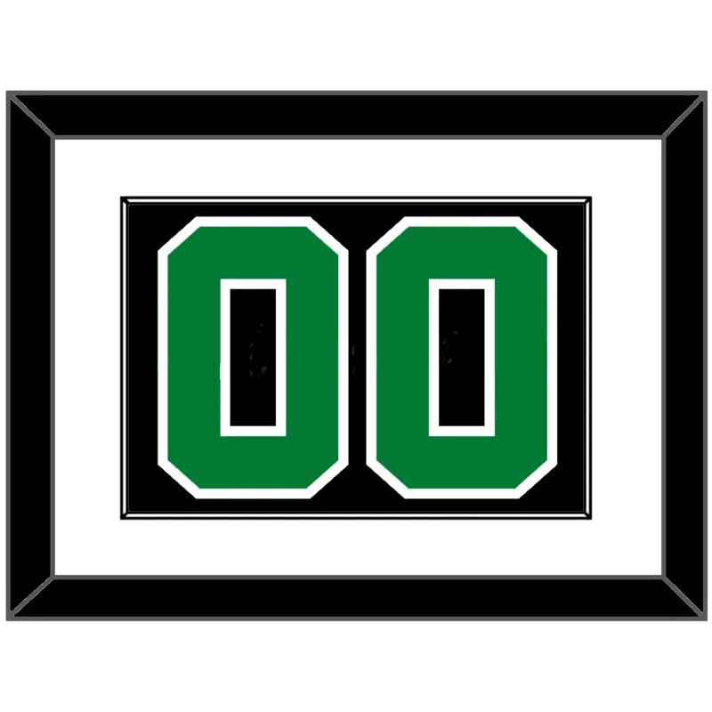 Boston Number - Black Statement - Single Mat 1